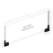 Azar Displays Two-Sided Large Acrylic Sign Holder W/ Magnetic Boots 22" X 8.5", PK2 109916 - alternate 2